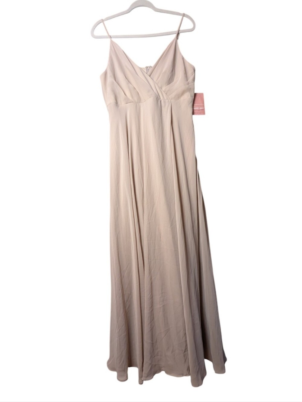 NWT Birdy Grey Kaia Maxi Dress neutral champagne Formal Bridesmaid size XL